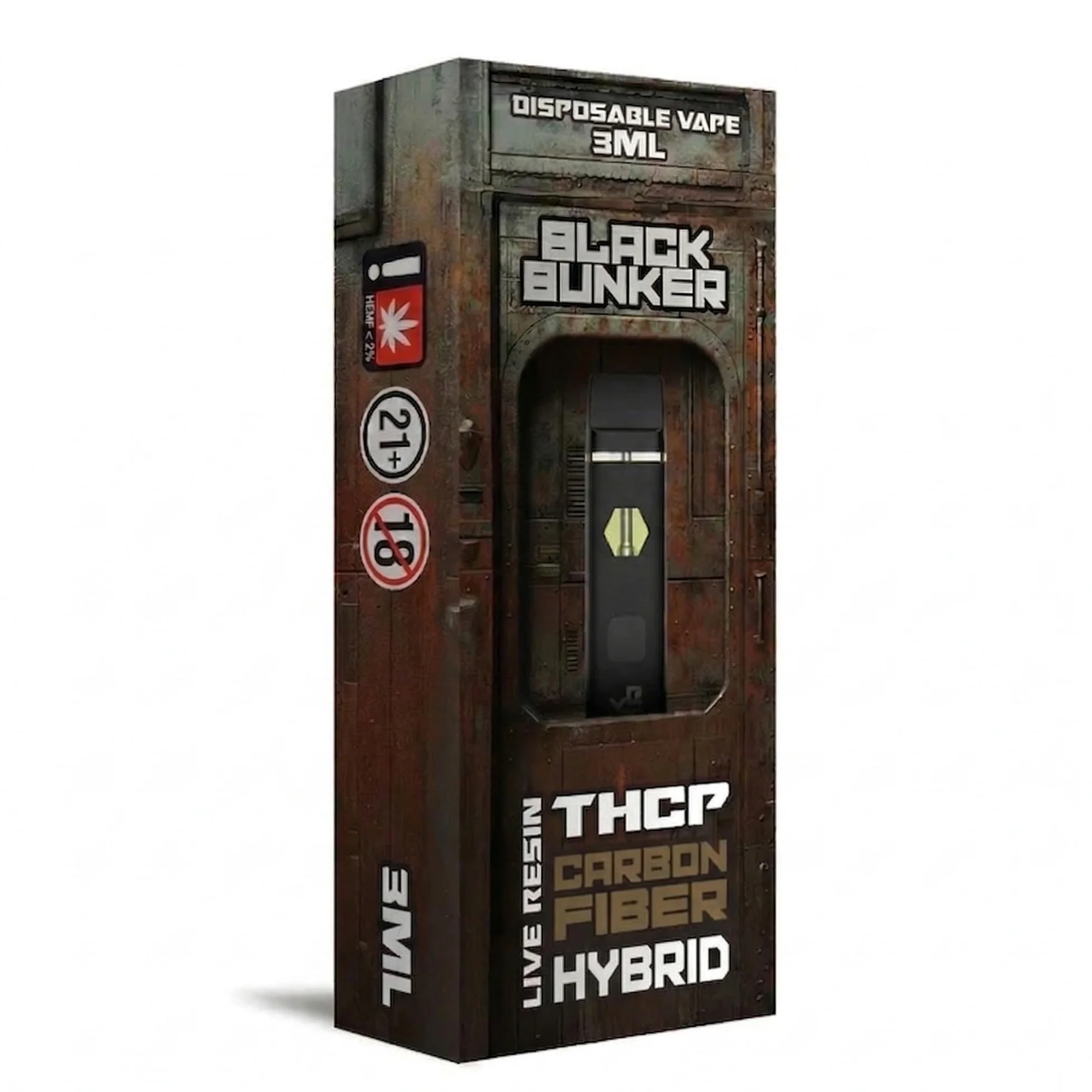 Black Bunker Live Resin THCp Disposable Vape 3G - Image 3