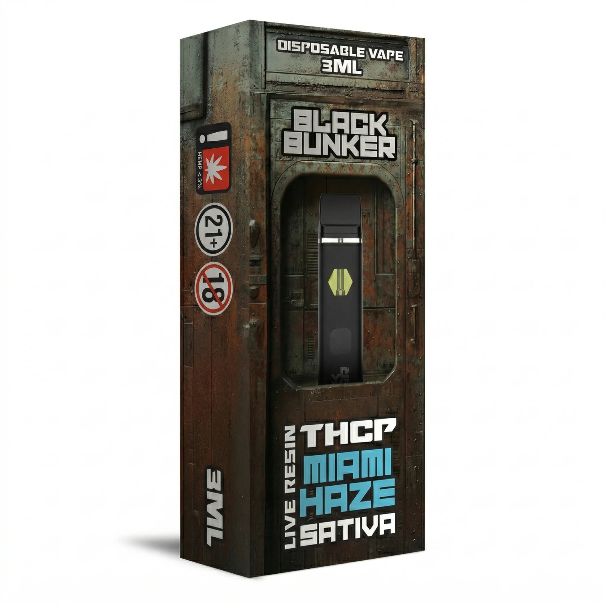 Black Bunker Live Resin THCp Disposable Vape 3G - Image 7