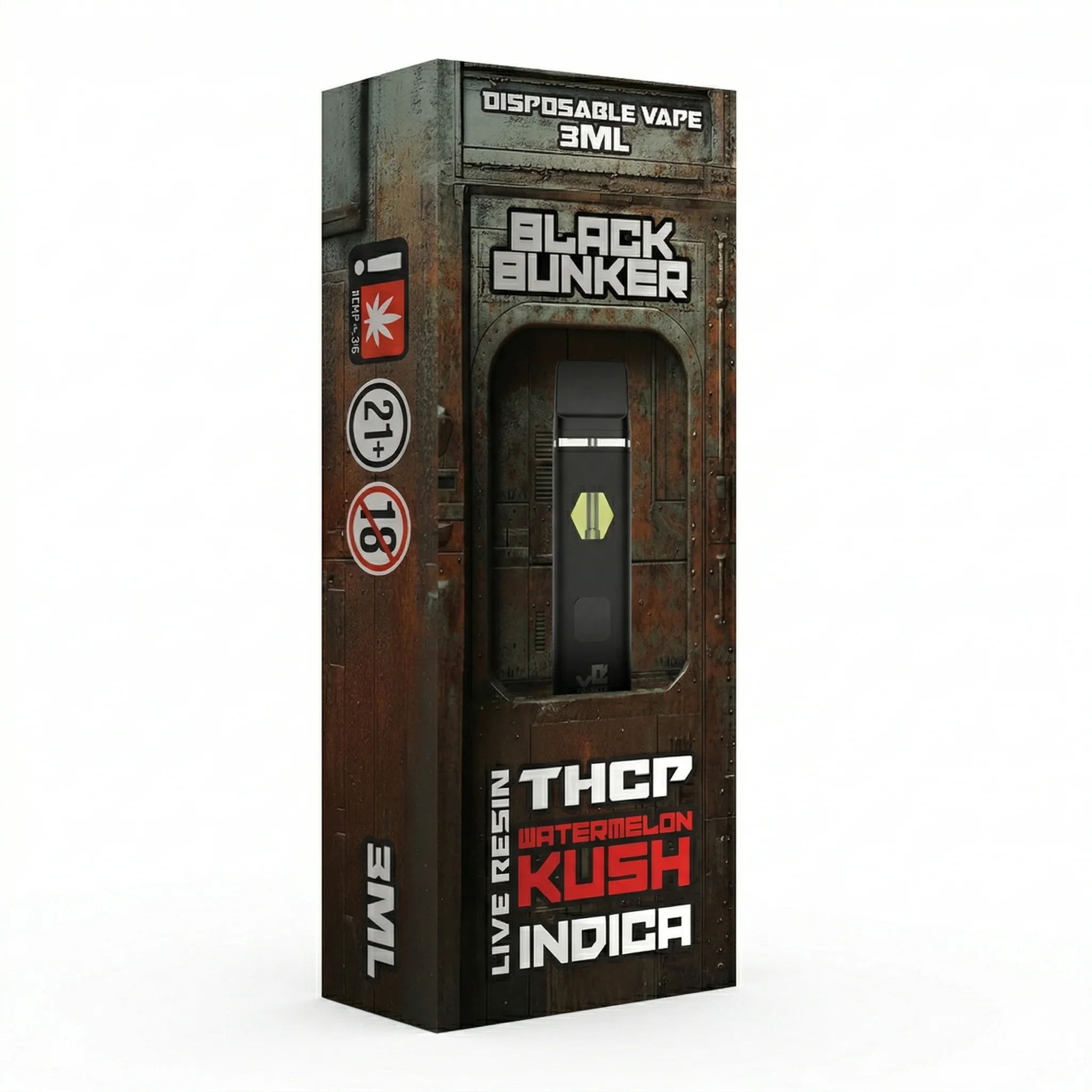 Black Bunker Live Resin THCp Disposable Vape 3G - Image 8