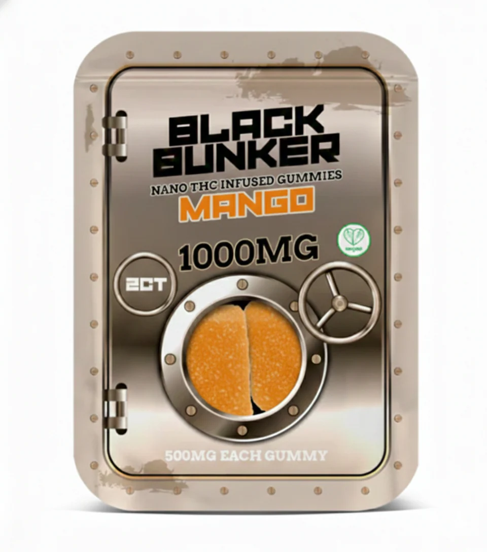 Black Bunker Nano THC Gummies 1000MG (2Ct) - Image 3