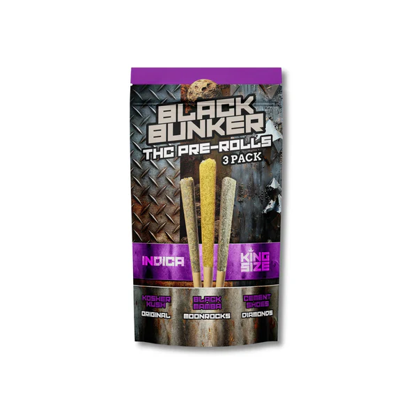 Black Bunker THC Party Pack Pre Rolls (3ct) - Image 4