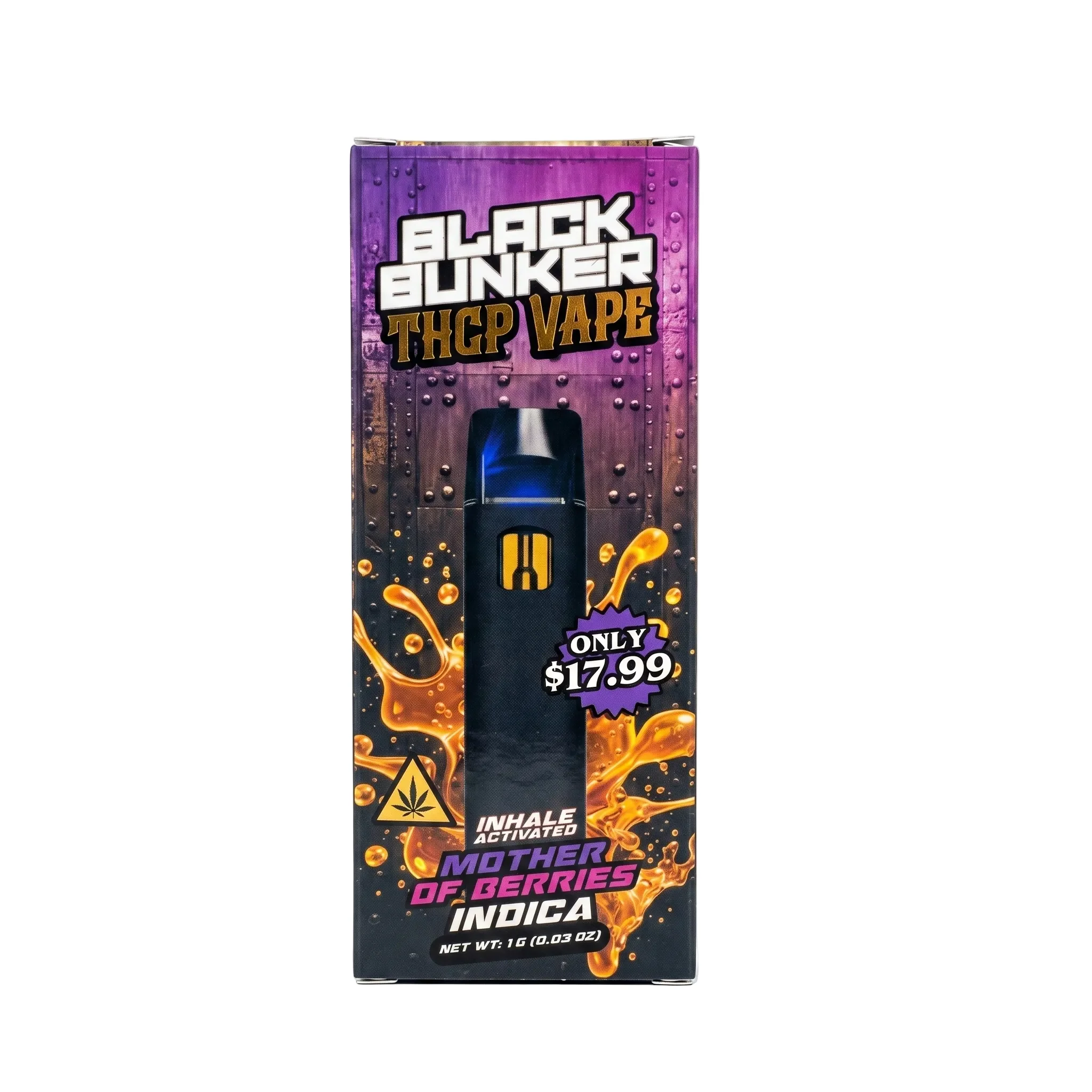 Black Bunker THCp Disposable Vape 1G - Image 6