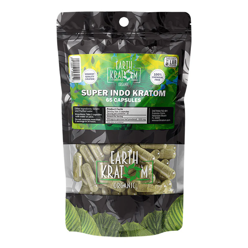 Earth Kratom Organic Capsules (65Ct) - Image 4