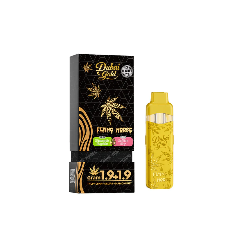 Flying Horse Dubai Gold 3 in 1 Disposable Vape 3.8G - Image 3