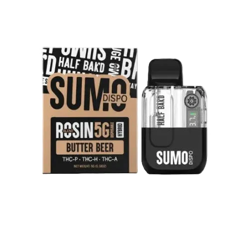 Half Bak’d SUMO Live Rosin Blend Disposable Vape Pen 5g - Image 3