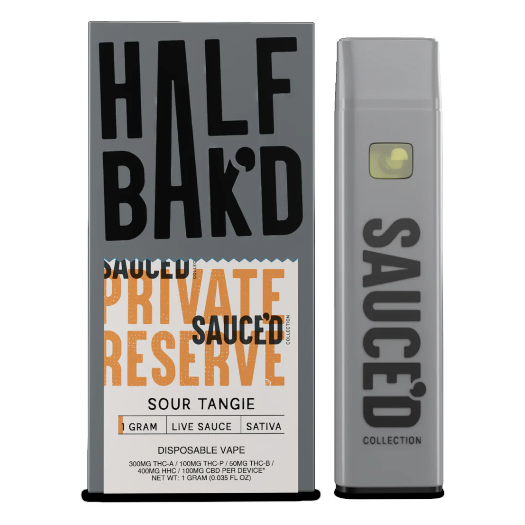 Half Bak'd Private Reserve Live Sauce Disposable Vape 1G - Image 3