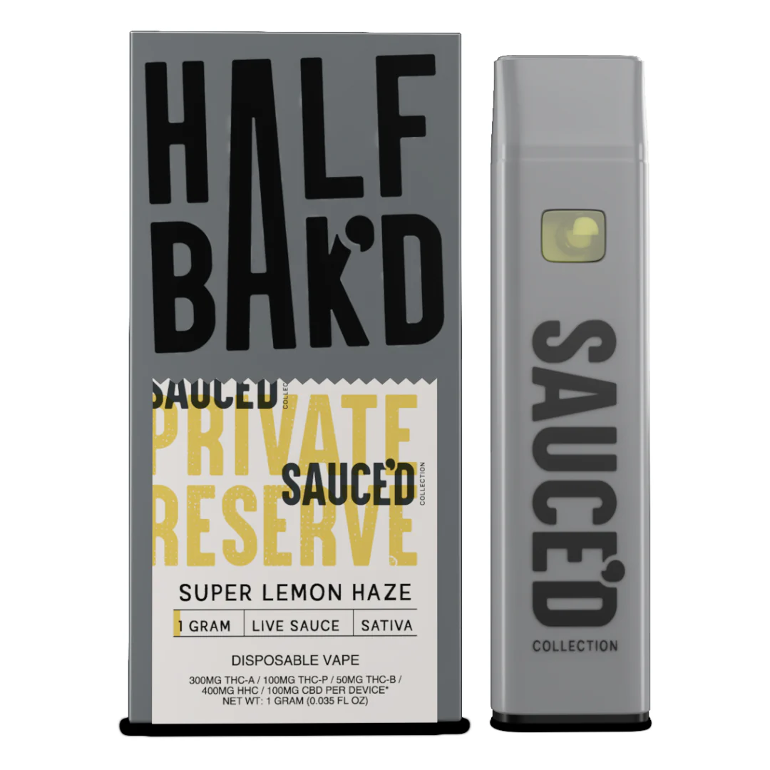 Half Bak'd Private Reserve Live Sauce Disposable Vape 1G - Image 4