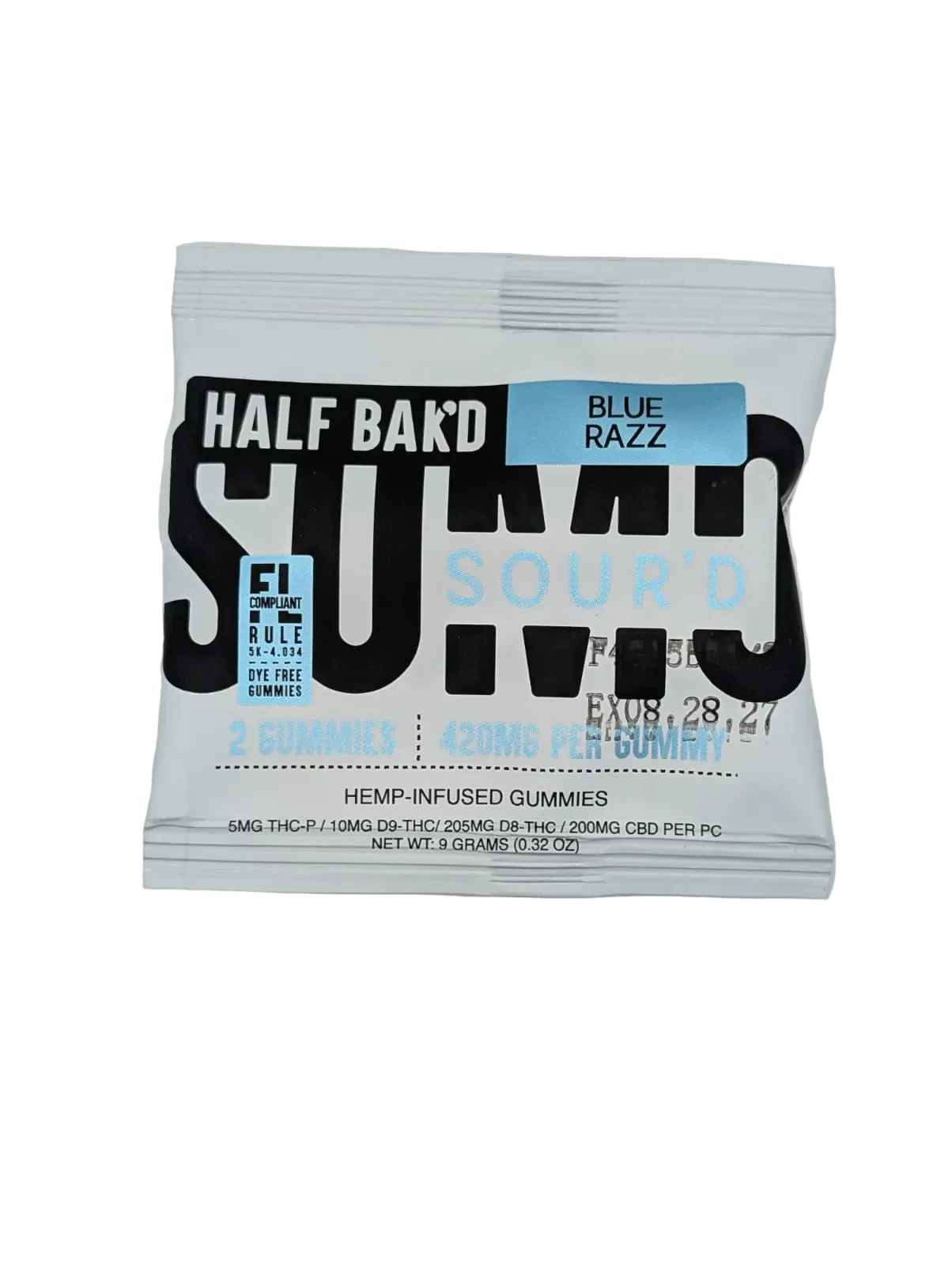 Half Bak'D Sumo Sour'd THC-P & Delta-8 Gummies 420MG (2Ct) - Image 4