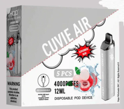 HQD Cuvie Air 4000 Disposable Vape 5 Pck - Image 10