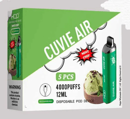 HQD Cuvie Air 4000 Disposable Vape 5 Pck - Image 11