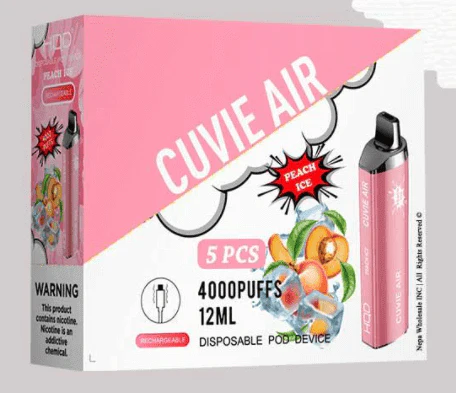 HQD Cuvie Air 4000 Disposable Vape 5 Pck - Image 12