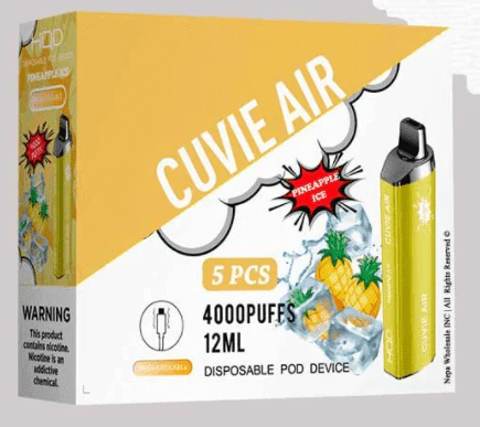 HQD Cuvie Air 4000 Disposable Vape 5 Pck - Image 13