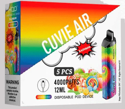 HQD Cuvie Air 4000 Disposable Vape 5 Pck - Image 14