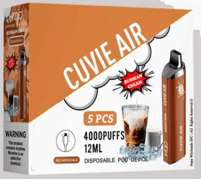 HQD Cuvie Air 4000 Disposable Vape 5 Pck - Image 15