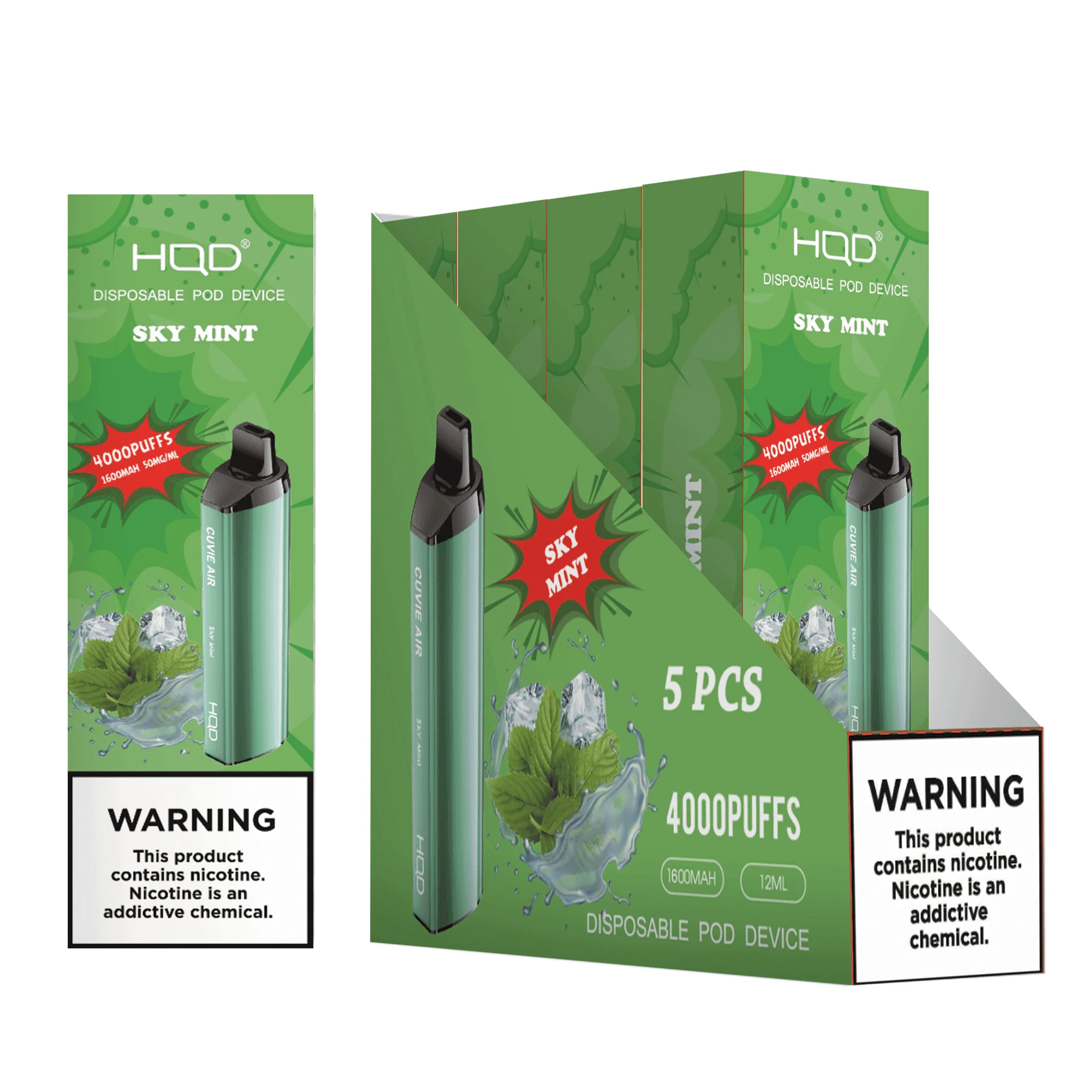 HQD Cuvie Air 4000 Disposable Vape 5 Pck - Image 16