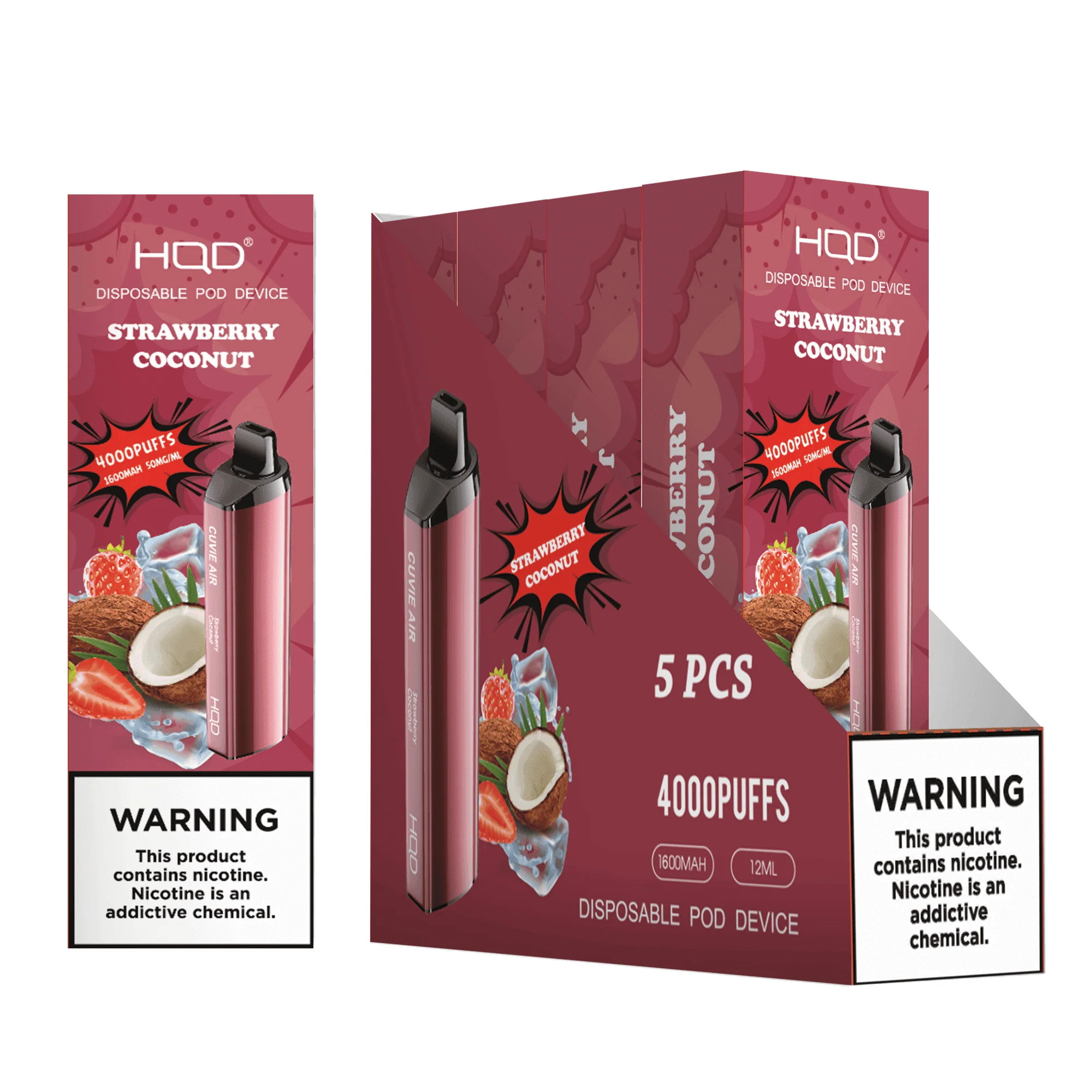 HQD Cuvie Air 4000 Disposable Vape 5 Pck - Image 17