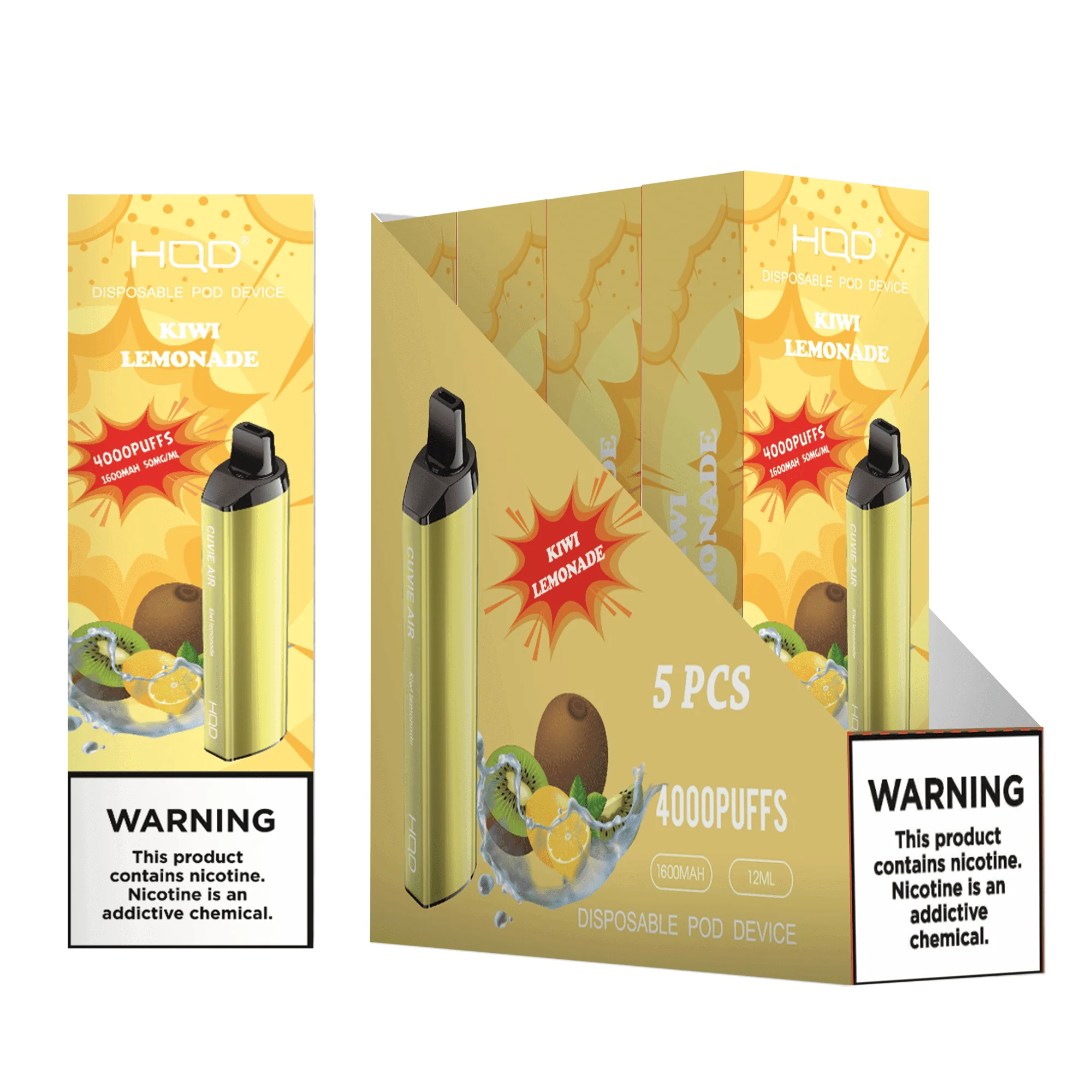 HQD Cuvie Air 4000 Disposable Vape 5 Pck - Image 9