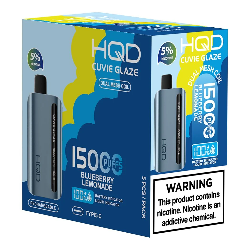 HQD Cuvie Glaze 15000 Disposable Vape 5 Pack - Image 3