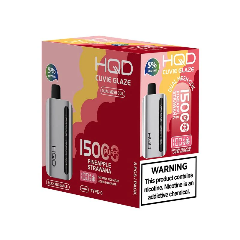 HQD Cuvie Glaze 15000 Disposable Vape 5 Pack - Image 4