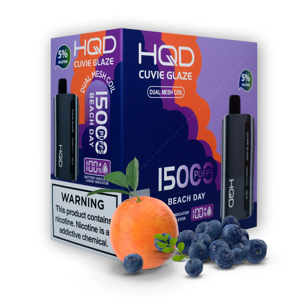 HQD Cuvie Glaze 15000 Disposable Vape 5 Pack - Image 5