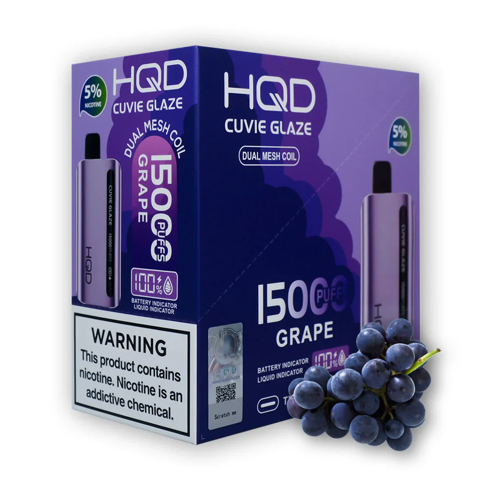 HQD Cuvie Glaze 15000 Disposable Vape 5 Pack - Image 6