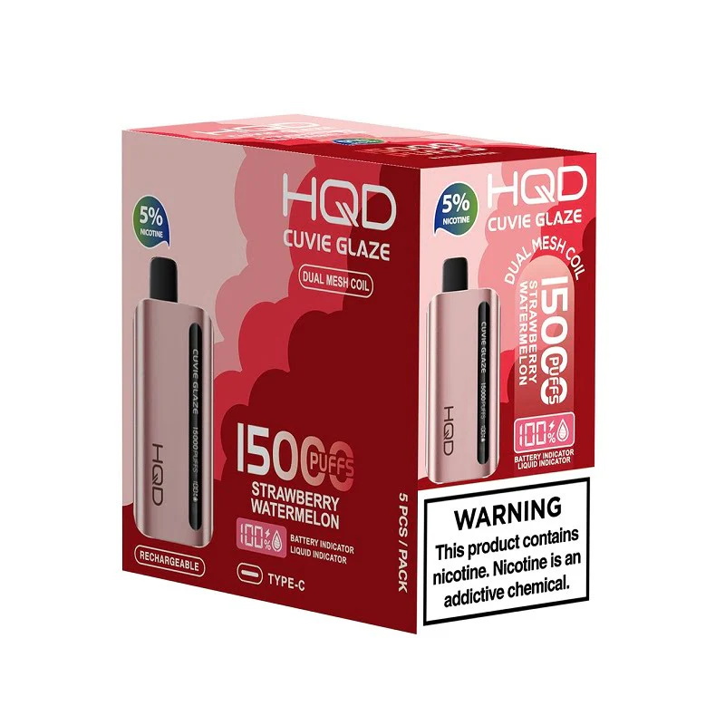 HQD Cuvie Glaze 15000 Disposable Vape 5 Pack - Image 7