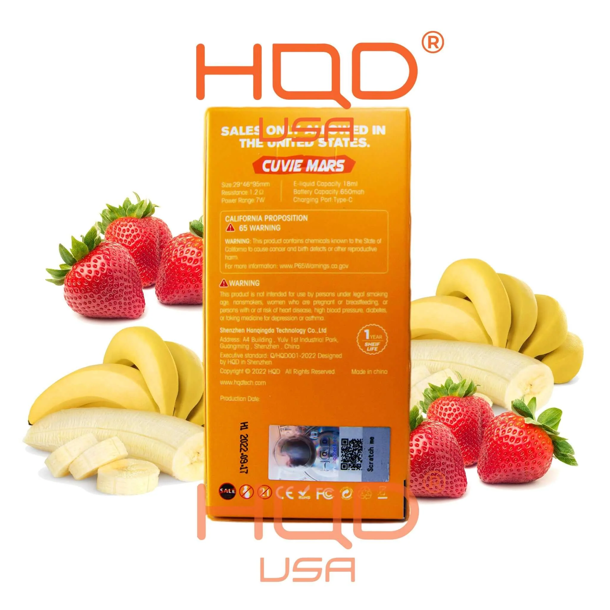 HQD Cuvie Mars 8000 Disposable Vape 5 Pck - Image 10