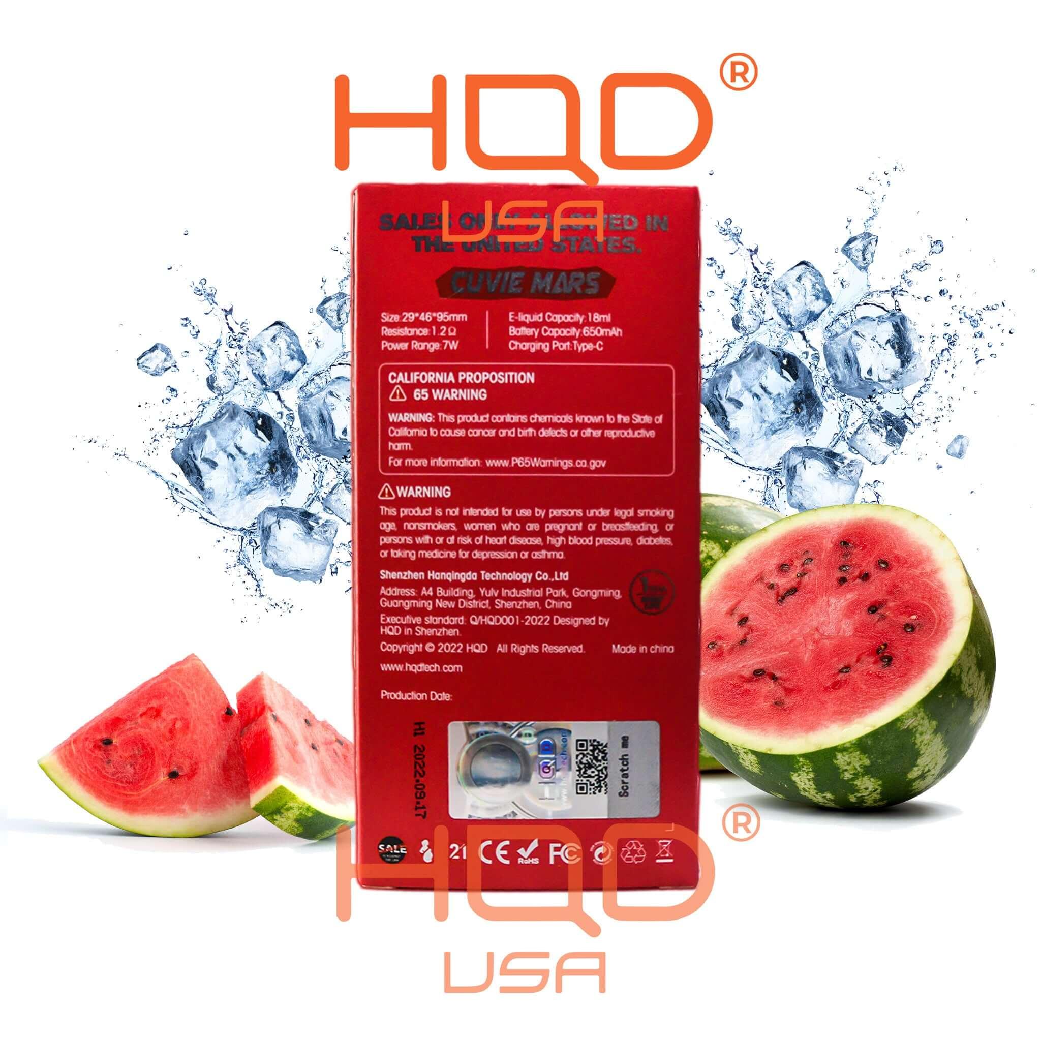 HQD Cuvie Mars 8000 Disposable Vape 5 Pck - Image 11