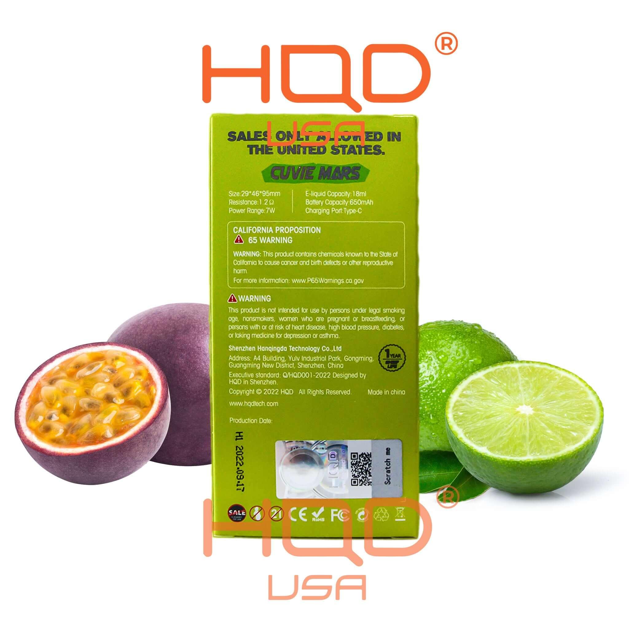 HQD Cuvie Mars 8000 Disposable Vape 5 Pck - Image 14
