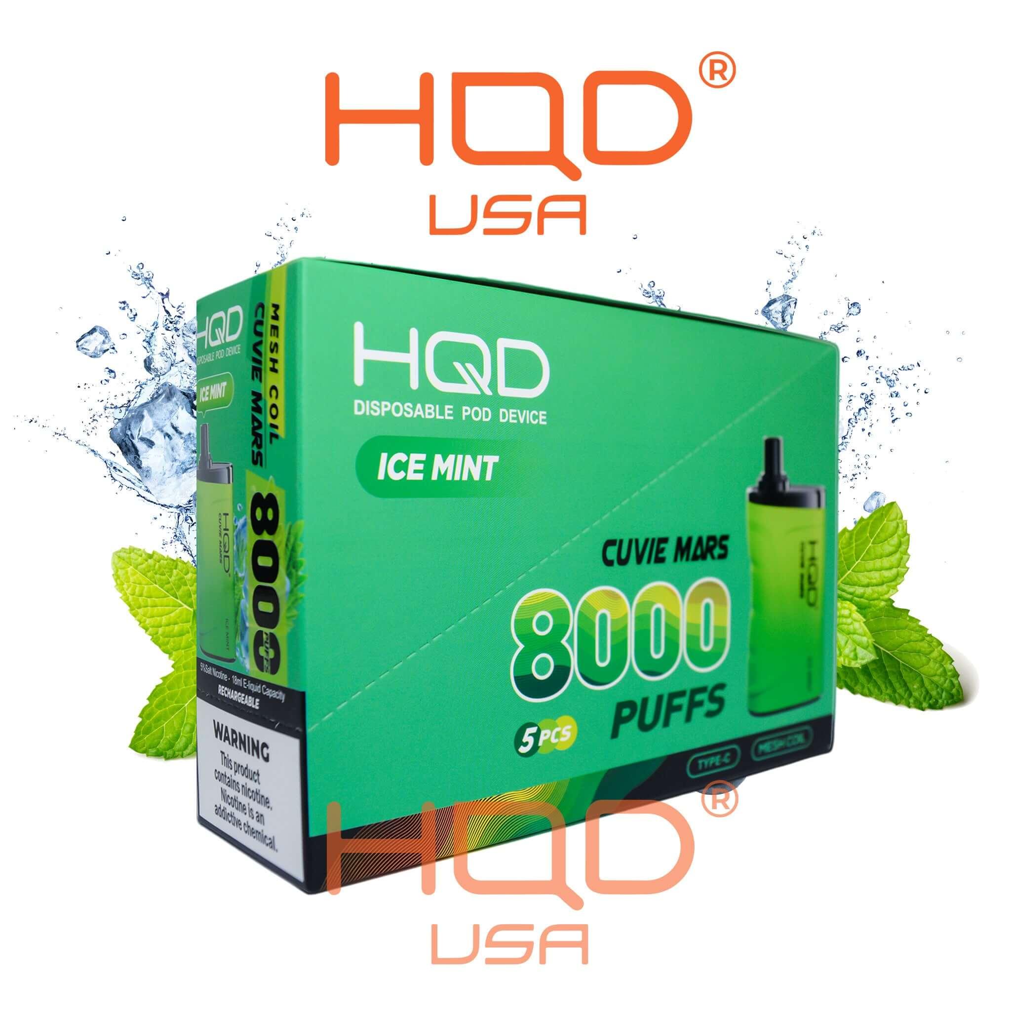 HQD Cuvie Mars 8000 Disposable Vape 5 Pck - Image 16
