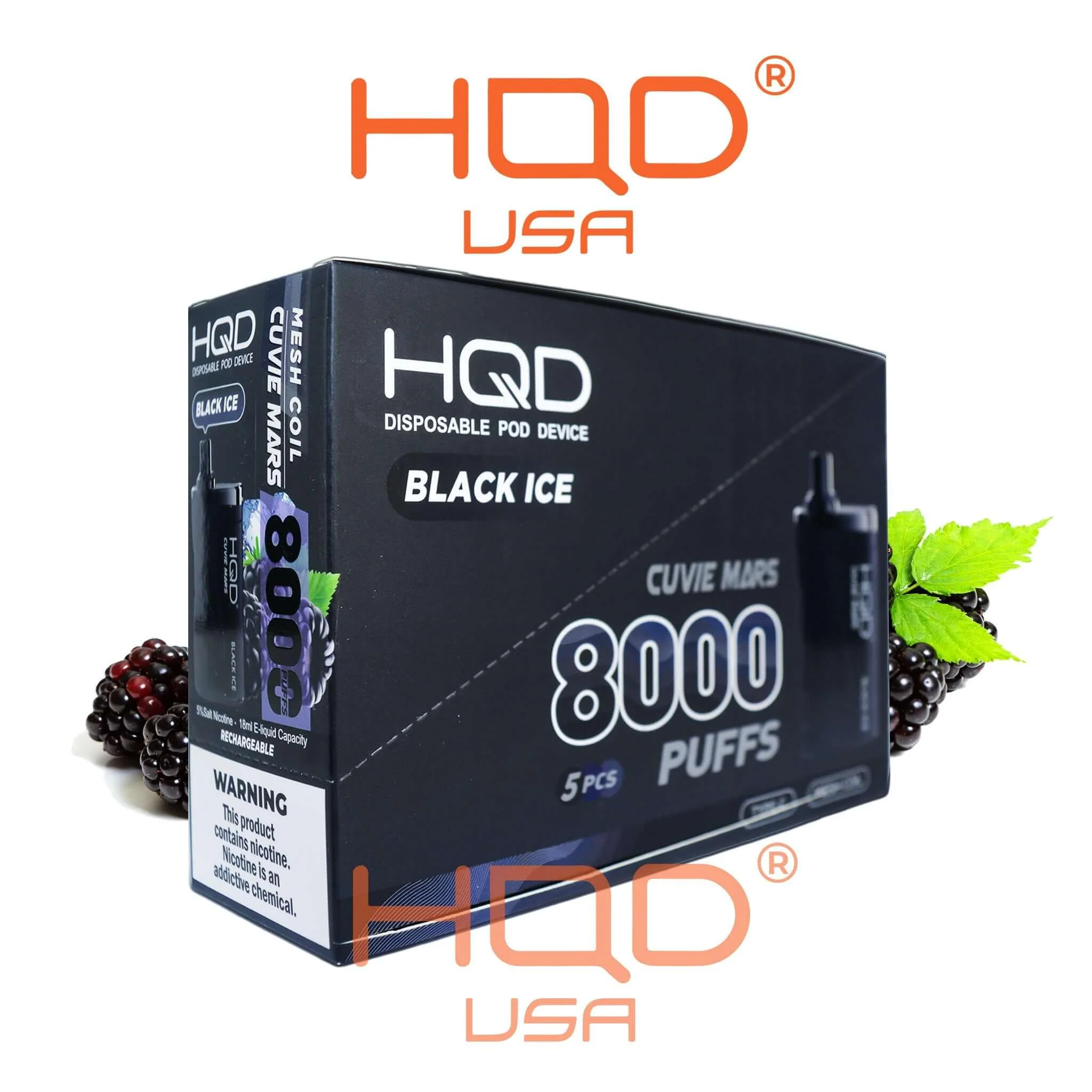 HQD Cuvie Mars 8000 Disposable Vape 5 Pck - Image 20