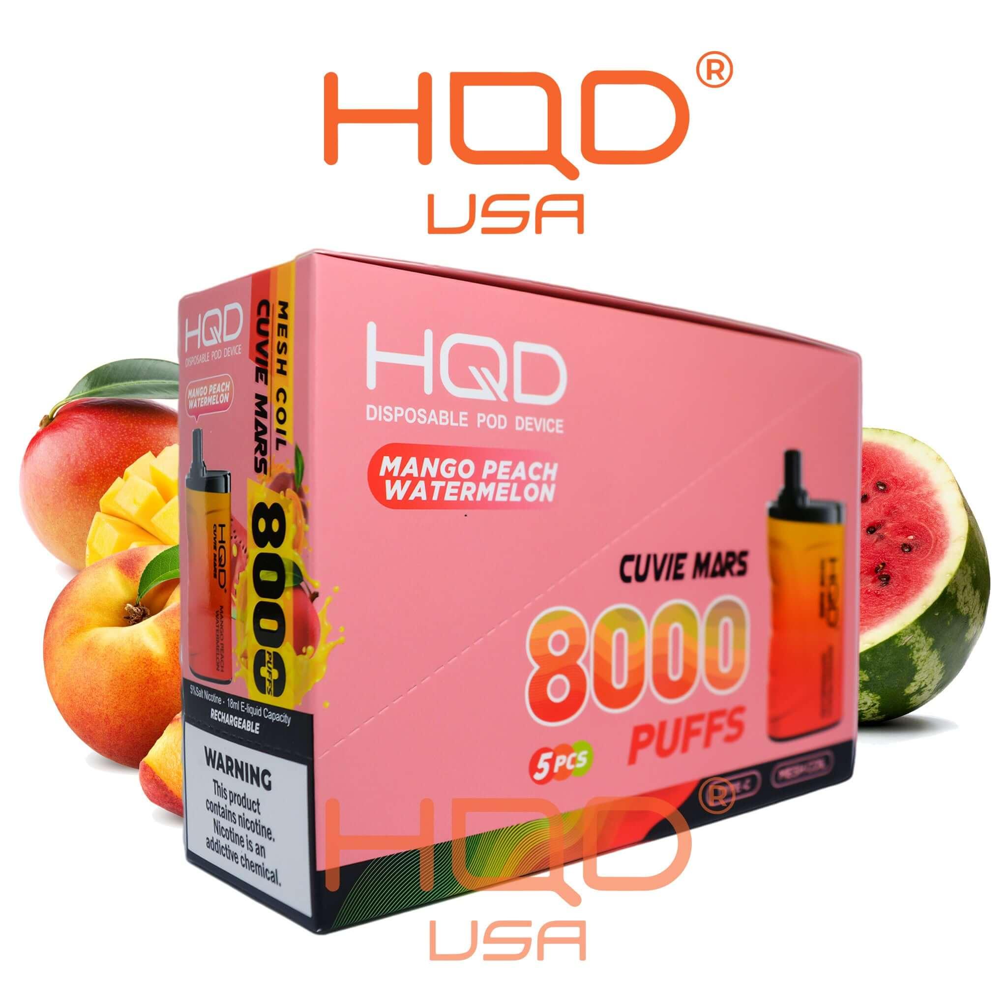 HQD Cuvie Mars 8000 Disposable Vape 5 Pck - Image 21