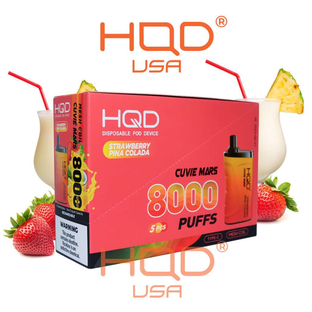 HQD Cuvie Mars 8000 Disposable Vape 5 Pck - Image 24