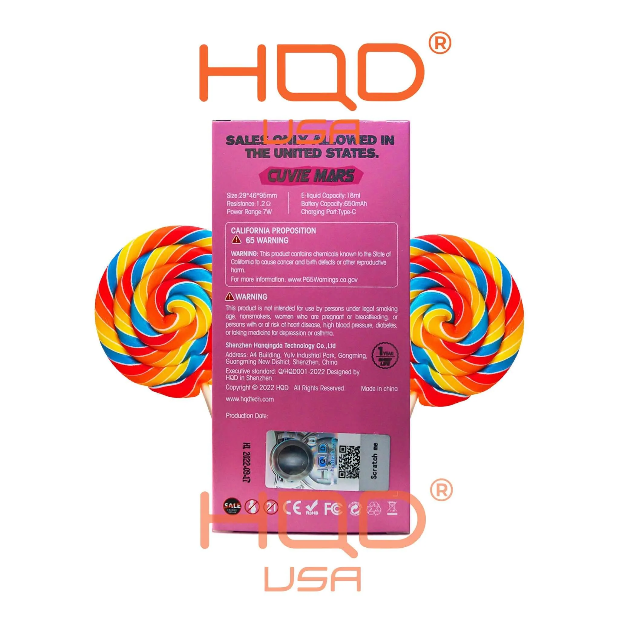 HQD Cuvie Mars 8000 Disposable Vape 5 Pck - Image 9