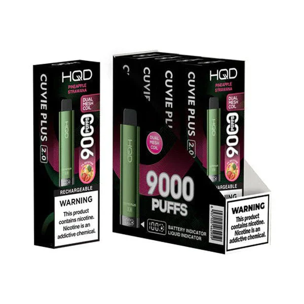 HQD Cuvie Plus 2.0 9000 Disposable Vape 5 Pack - Image 10