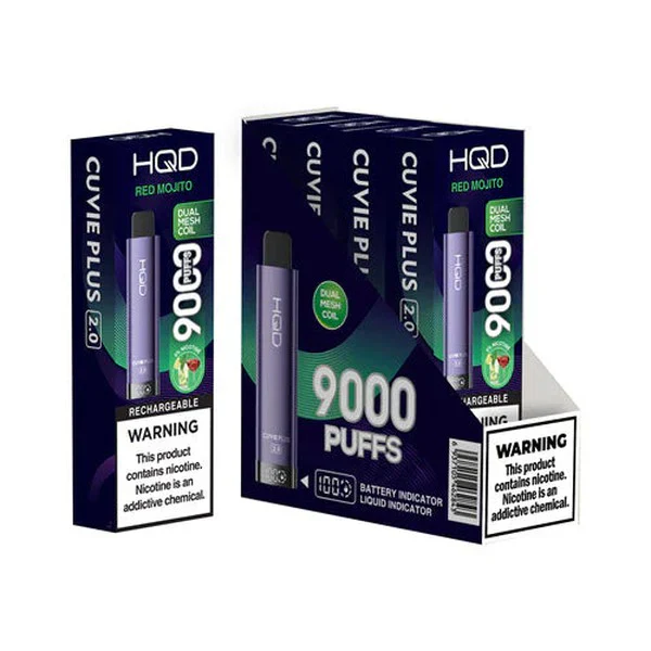 HQD Cuvie Plus 2.0 9000 Disposable Vape 5 Pack - Image 12
