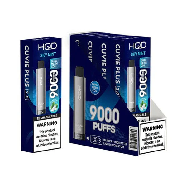 HQD Cuvie Plus 2.0 9000 Disposable Vape 5 Pack - Image 13