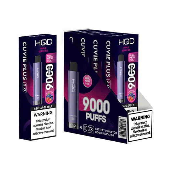 HQD Cuvie Plus 2.0 9000 Disposable Vape 5 Pack - Image 14