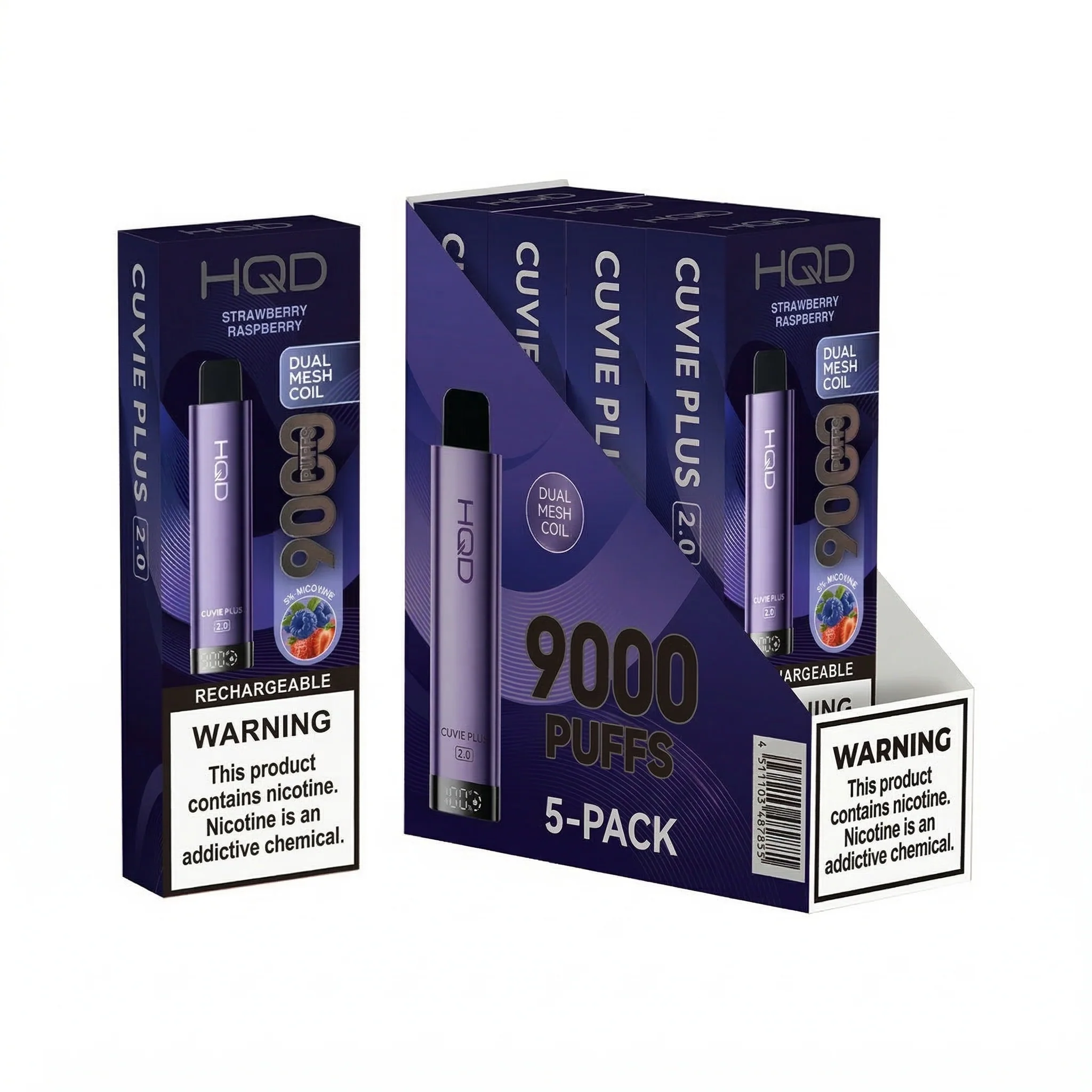 HQD Cuvie Plus 2.0 9000 Disposable Vape 5 Pack - Image 26