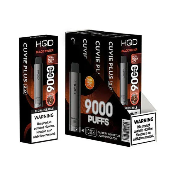 HQD Cuvie Plus 2.0 9000 Disposable Vape 5 Pack - Image 4