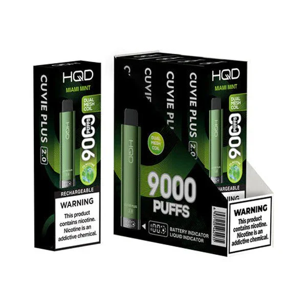 HQD Cuvie Plus 2.0 9000 Disposable Vape 5 Pack - Image 7