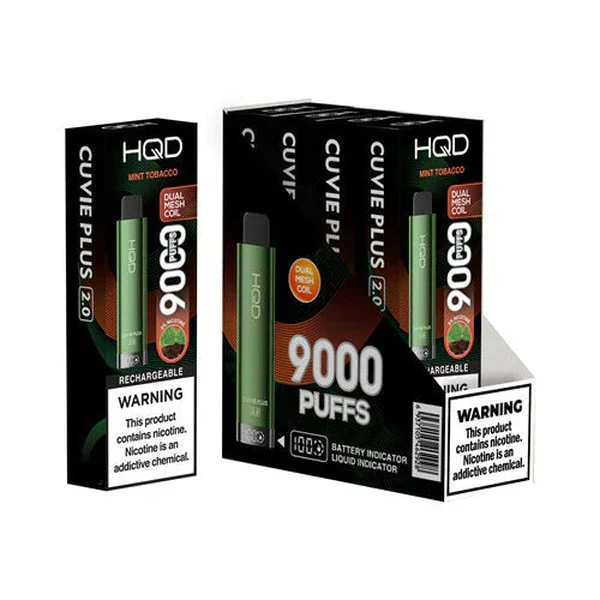 HQD Cuvie Plus 2.0 9000 Disposable Vape 5 Pack - Image 8