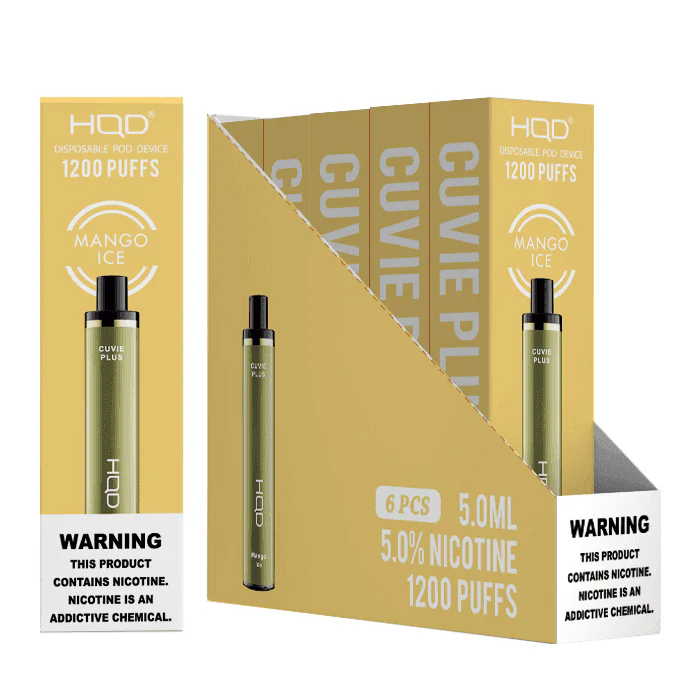HQD Cuvie Plus 1200 Disposable Vape 6 Pack - Image 10