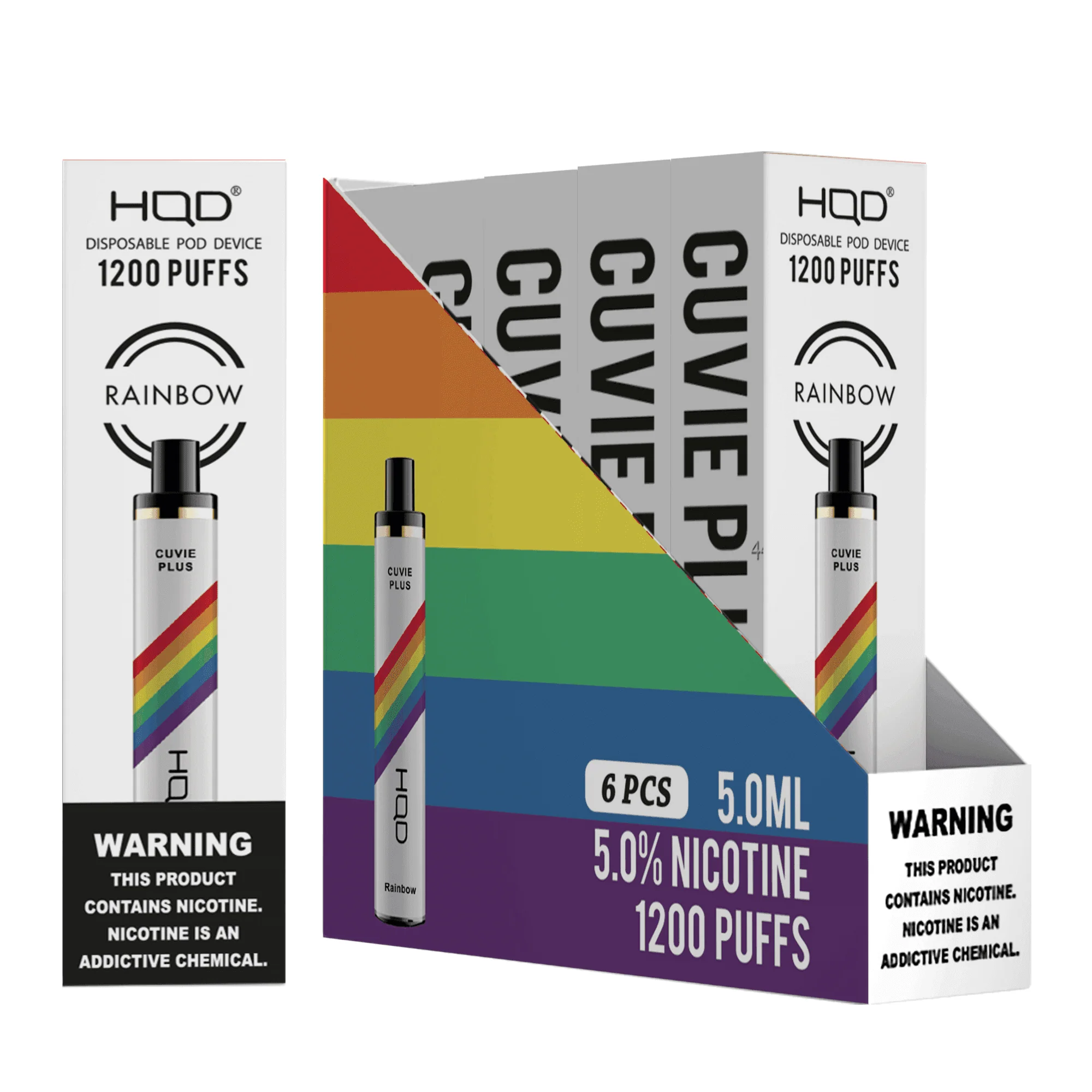 HQD Cuvie Plus 1200 Disposable Vape 6 Pack - Image 13