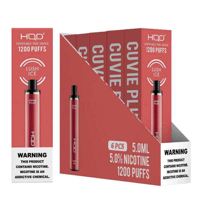 HQD Cuvie Plus 1200 Disposable Vape 6 Pack - Image 18