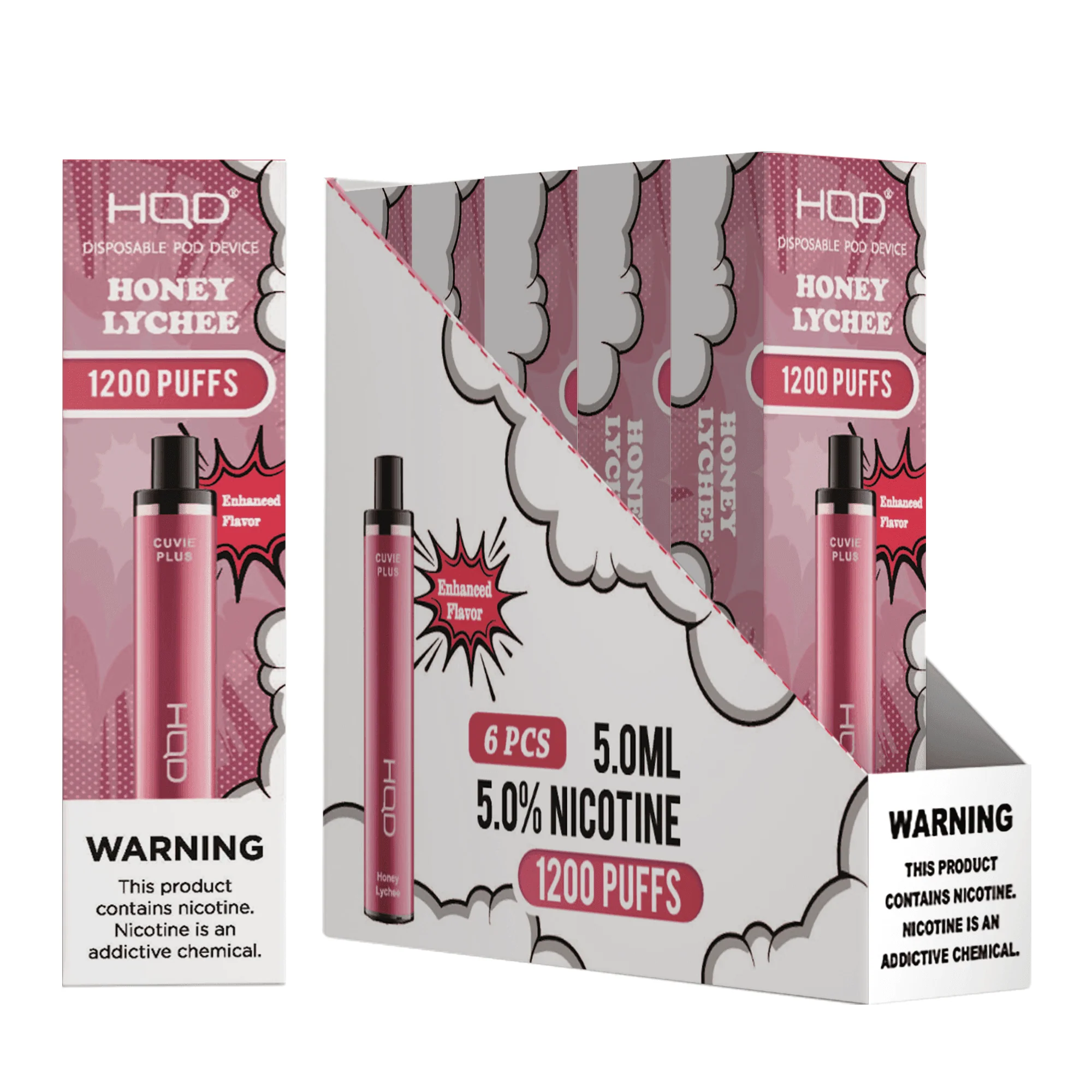 HQD Cuvie Plus 1200 Disposable Vape 6 Pack - Image 28