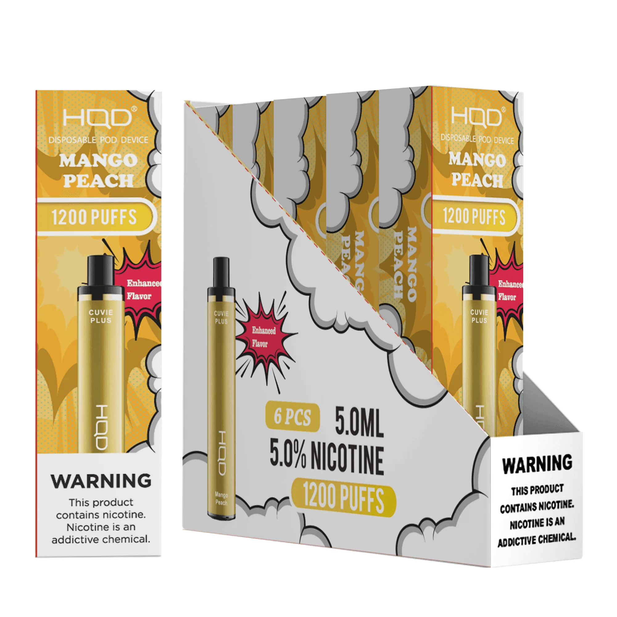 HQD Cuvie Plus 1200 Disposable Vape 6 Pack - Image 30