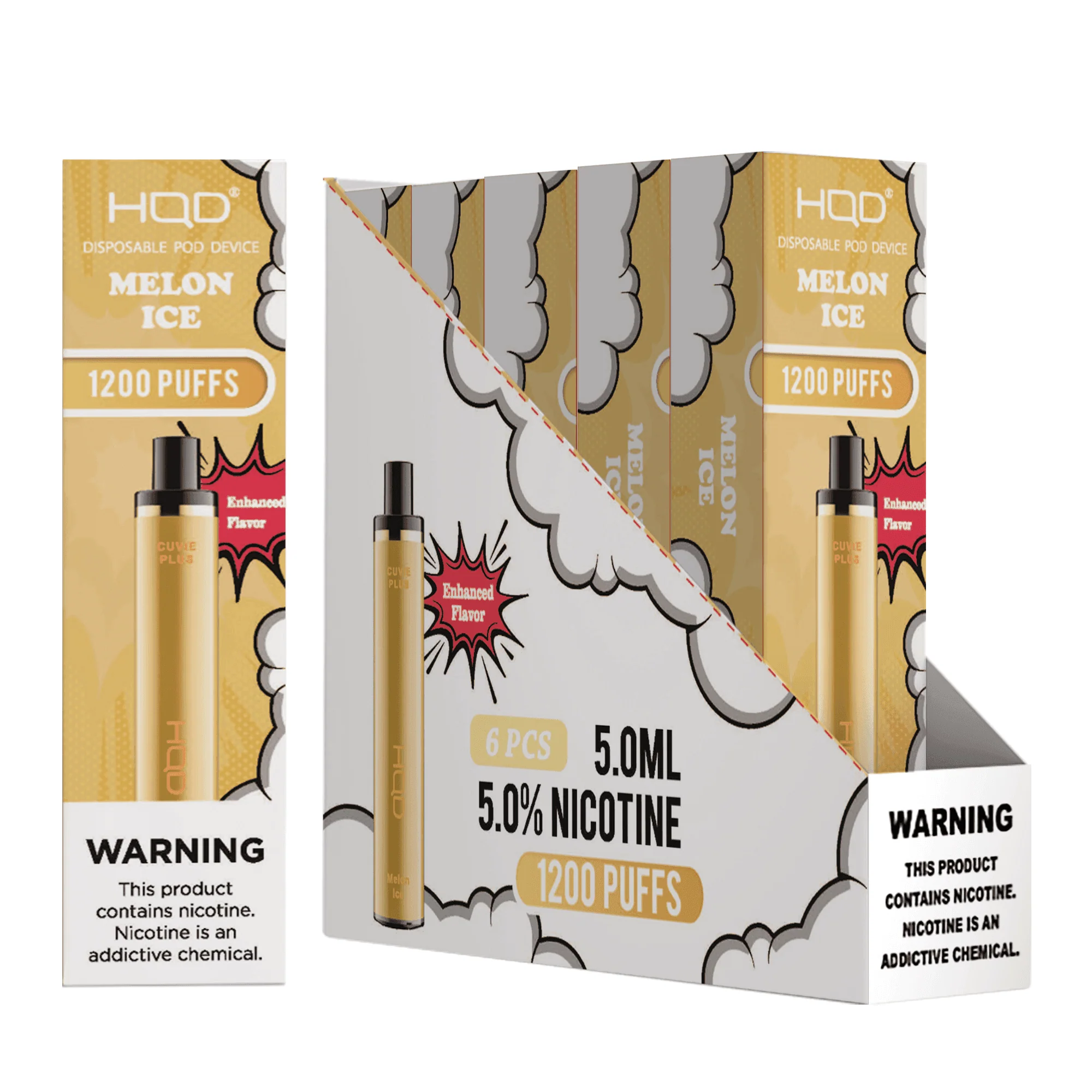 HQD Cuvie Plus 1200 Disposable Vape 6 Pack - Image 31