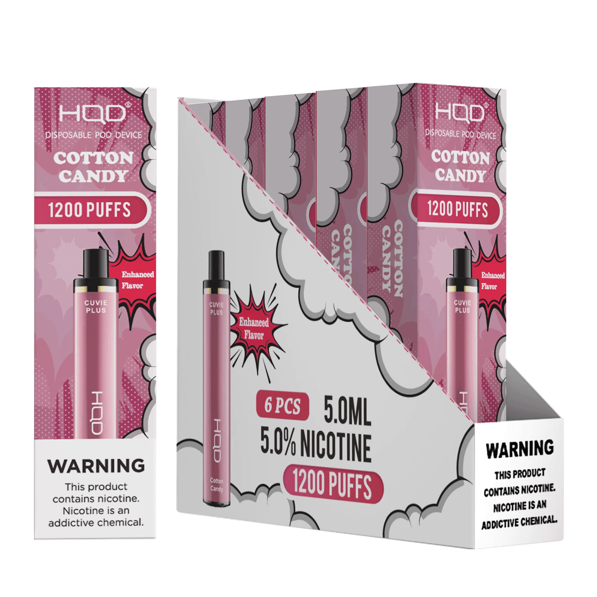 HQD Cuvie Plus 1200 Disposable Vape 6 Pack - Image 32