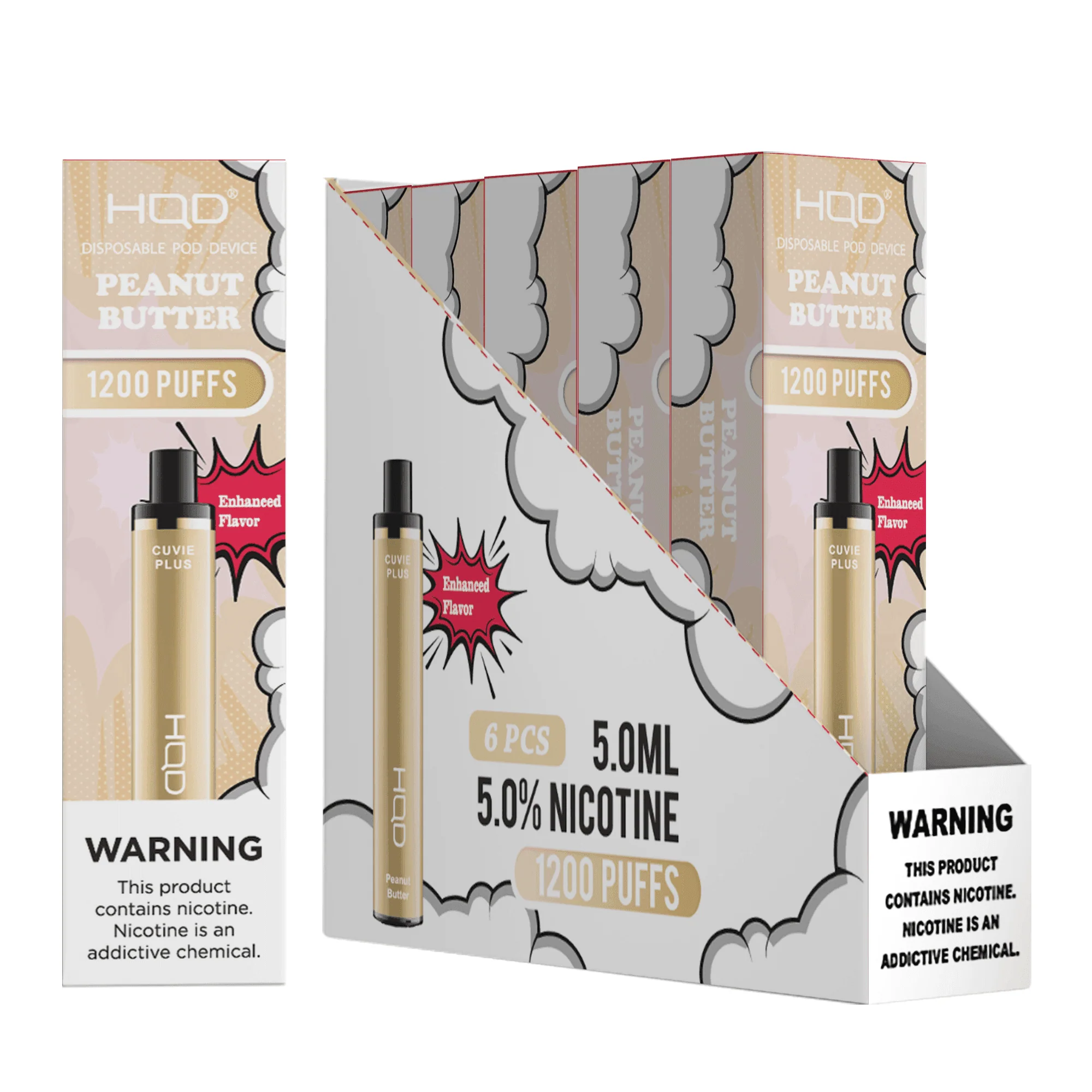 HQD Cuvie Plus 1200 Disposable Vape 6 Pack - Image 34